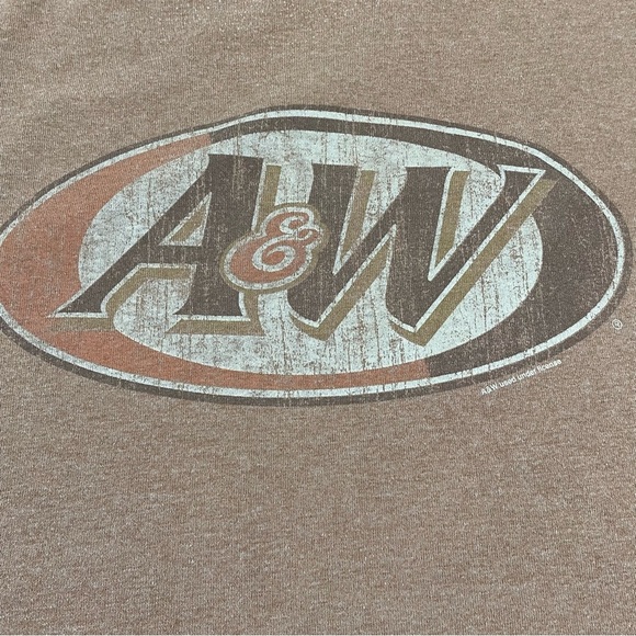 A&W Root Beer Shirt Adult XL Brown Trau & Loevner Short Sleeve Tee - Picture 2 of 9